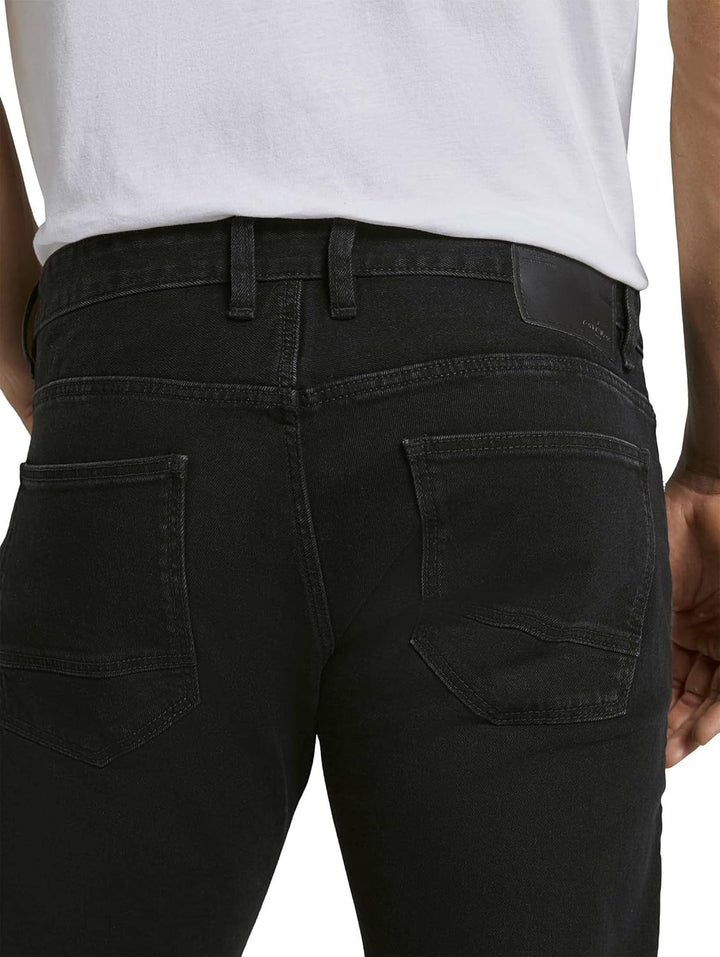 TOM TAILOR Herren Troy Slim Fit Jeans 29W / 32L 10270 - Black Black Denim, 29W / 32L 10270 - Black B