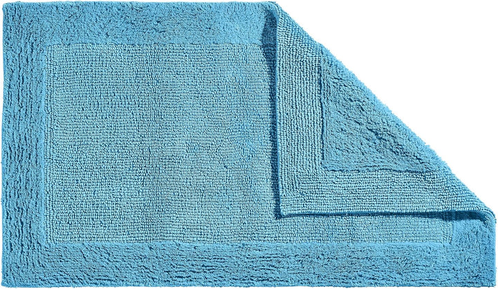Erwin Müller Badematte, Badteppich Uni Serie Stuttgart blau Grösse 60x100 cm - extra dick, hohe Saug