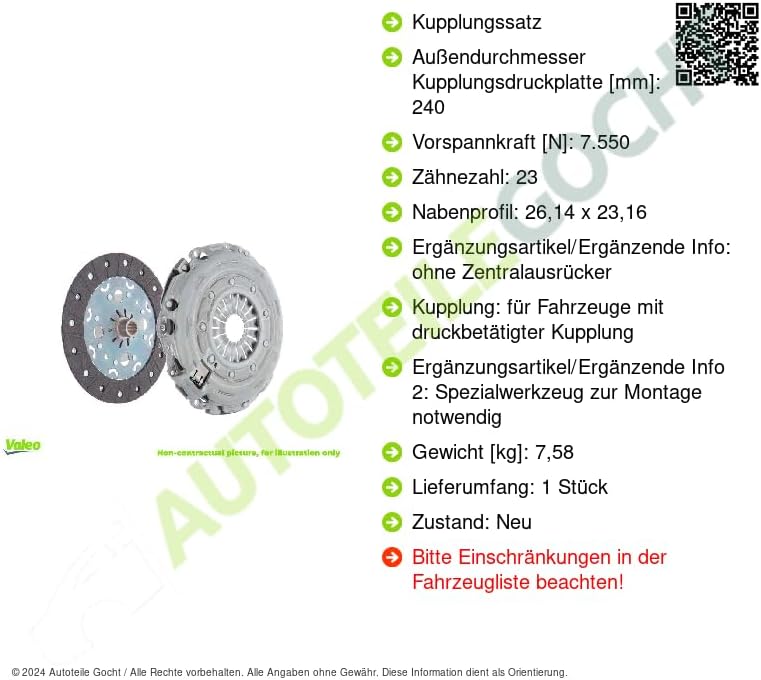 VALEO 2KKIT Umrüstsatz Kupplungssatz 826836