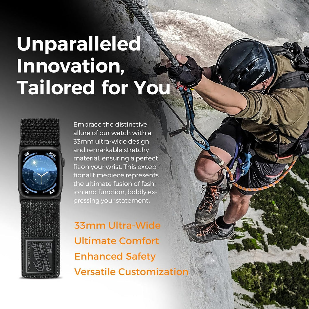 Tefeca Fortitude Serie Ultrawide Armband Kompatibel mit Apple Watch Ultra/Ultra2 Serie 9/8/SE2/7/6/S