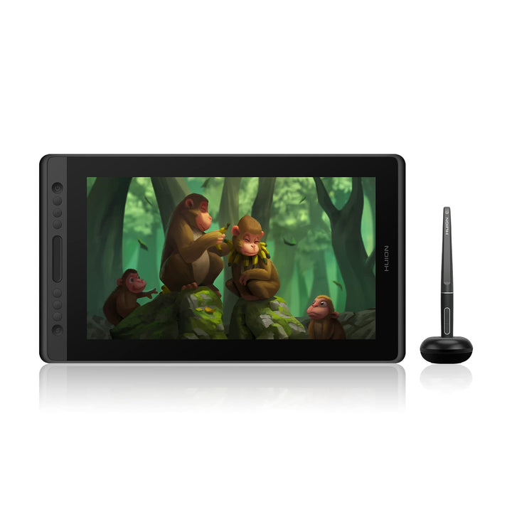 HUION Kamvas Pro 16 15,6-Zoll-IPS-Display Grafiktabletts mit voll laminiertem, blendfreiem Glasbilds