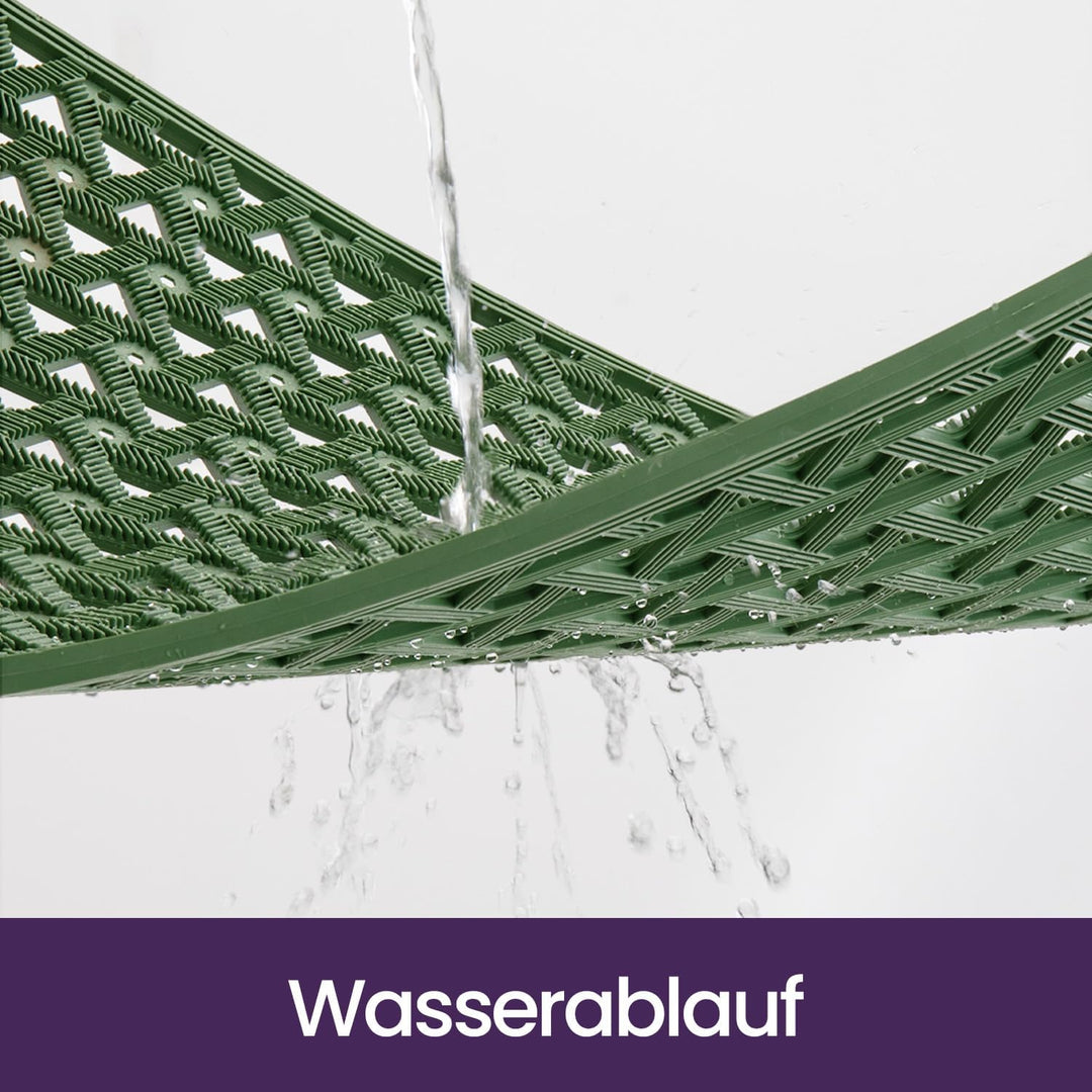 DEXI Fussmatte Aussen 61 x 91 cm, rutschfeste &amp; Wetterfest, Grün Grün 61 x 91 cm (Rechteckig), Grün