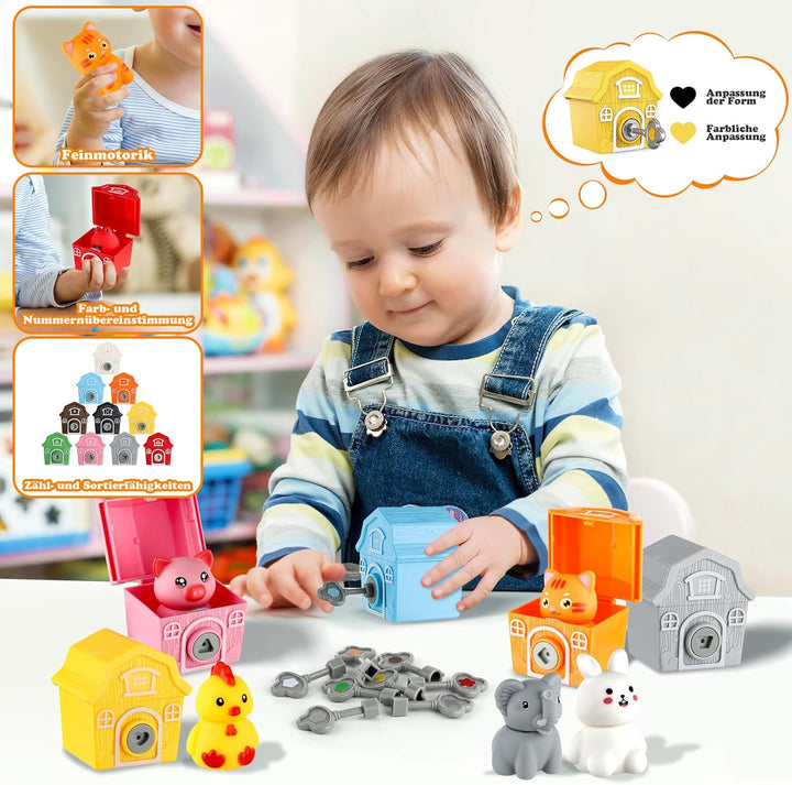 Grarain Spielzeug ab 3 Jahre Spiele ab 3 Jahren Montessori Geschenk Mädchen 3 Jahre Bauernhof Kinder