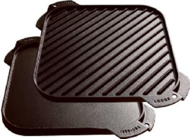 Lodge Beidseitig verwendbare Grillplatte, Gusseisen, behandelt, 25,4 - 1,27 cm 3, 3