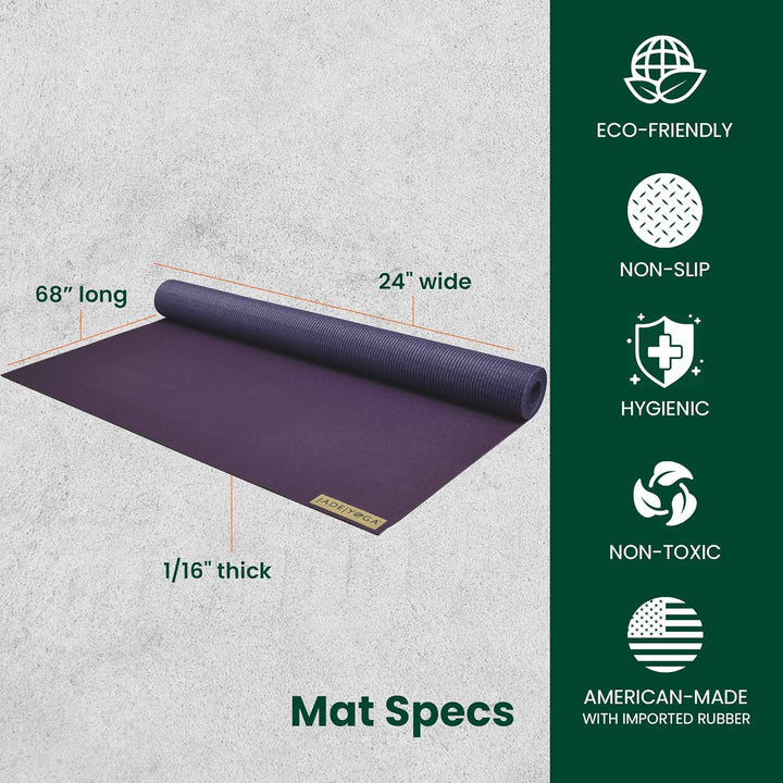 Jade Yoga Voyager Yogamatte, 1,6 mm violett, violett