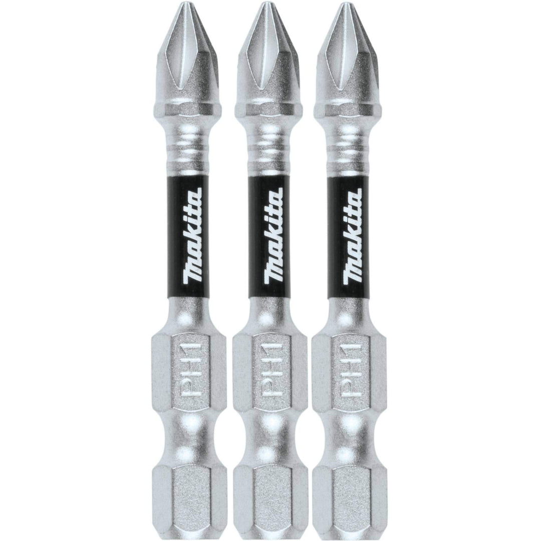 Makita E-00773 Impact XPS #2 Phillips 2" Power Bit, 3/pk 3/pk PH1, 3/pk PH1
