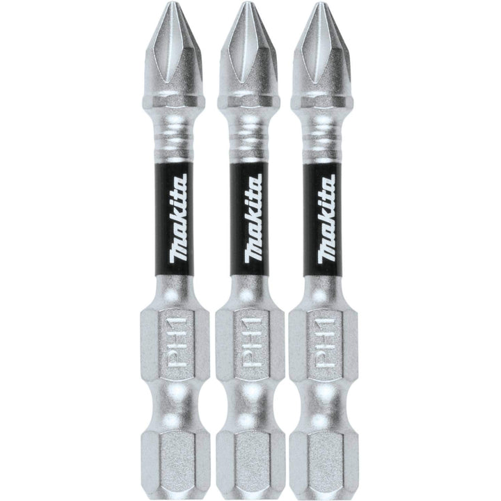 Makita E-00773 Impact XPS #2 Phillips 2" Power Bit, 3/pk 3/pk PH1, 3/pk PH1