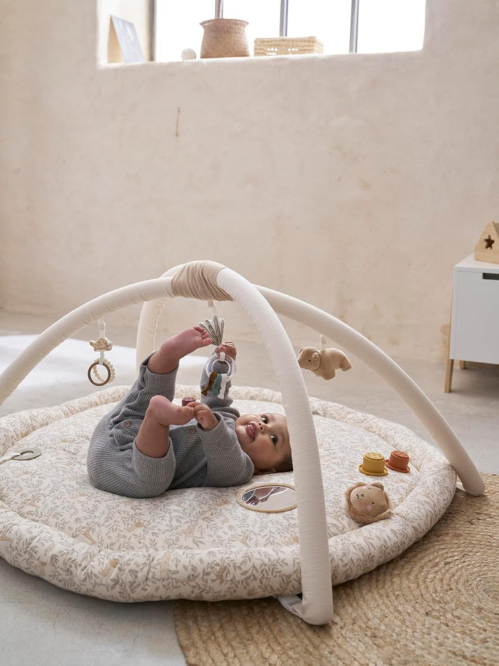 VERTBAUDET Baby Activity-Decke mit Spielbogen &amp; Umrandung beige babylon, beige babylon