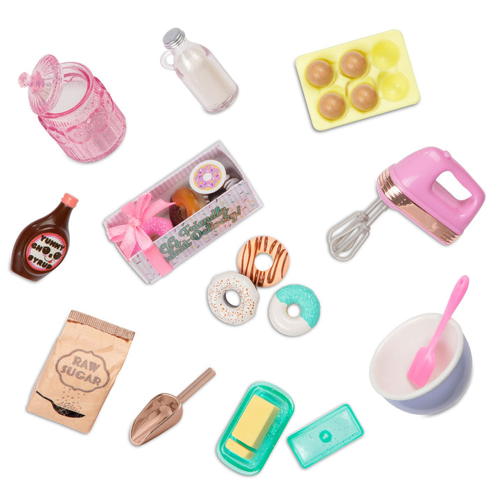 Glitter Girls - GG Donut-Backset - Donut-Backset - Spielnahrung, Mixer und Küchenzubehör - 36 cm Pup