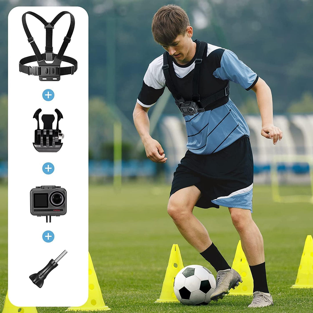 AKASO Action Cam Fussball Kit kompatibel mit EK7000/EK7000 Pro/Brave 4/Brave 4 pro/Brave 7 LE/Brave