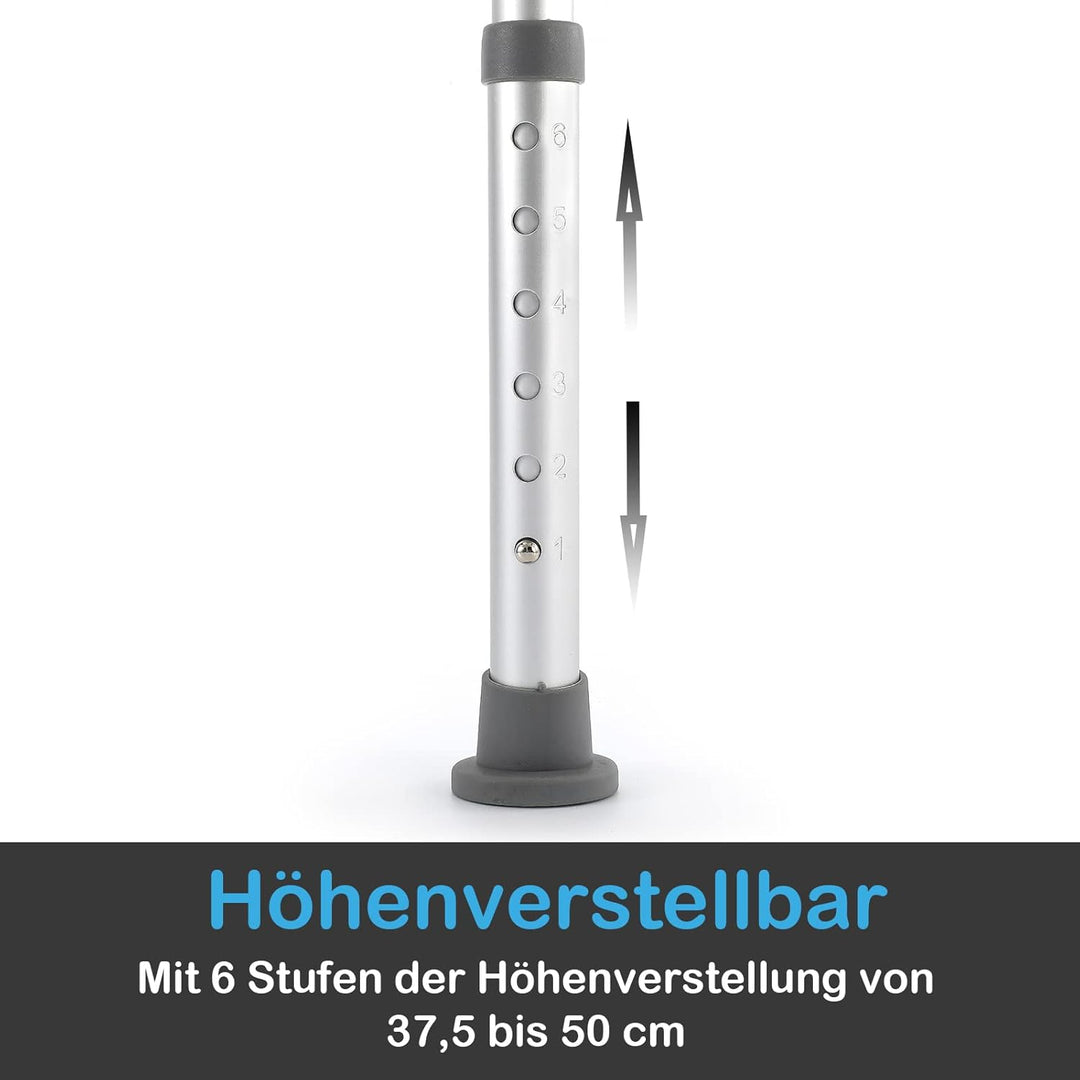 ACXIN Duschstuhl mit Armlehnen Abnehmbar, Duschhocker für senioren 150kg mit lehne, Duschhocker Höhe