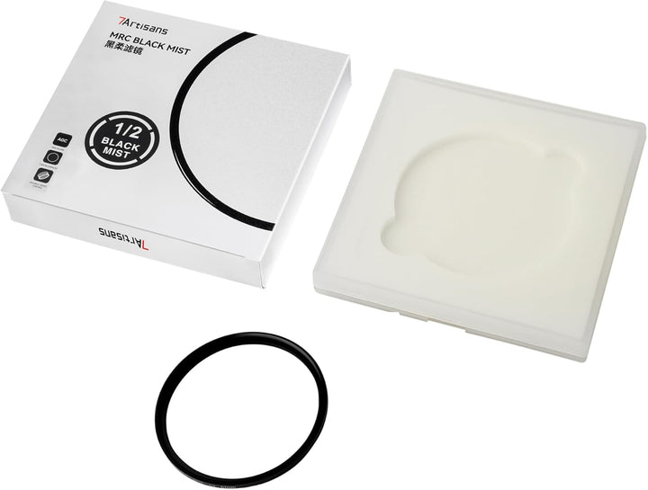 7artisans Black Mist Filter 1/2 Aluminiumlegierung, natürlicher weicher Diffusor-Effekt, weicher Fok