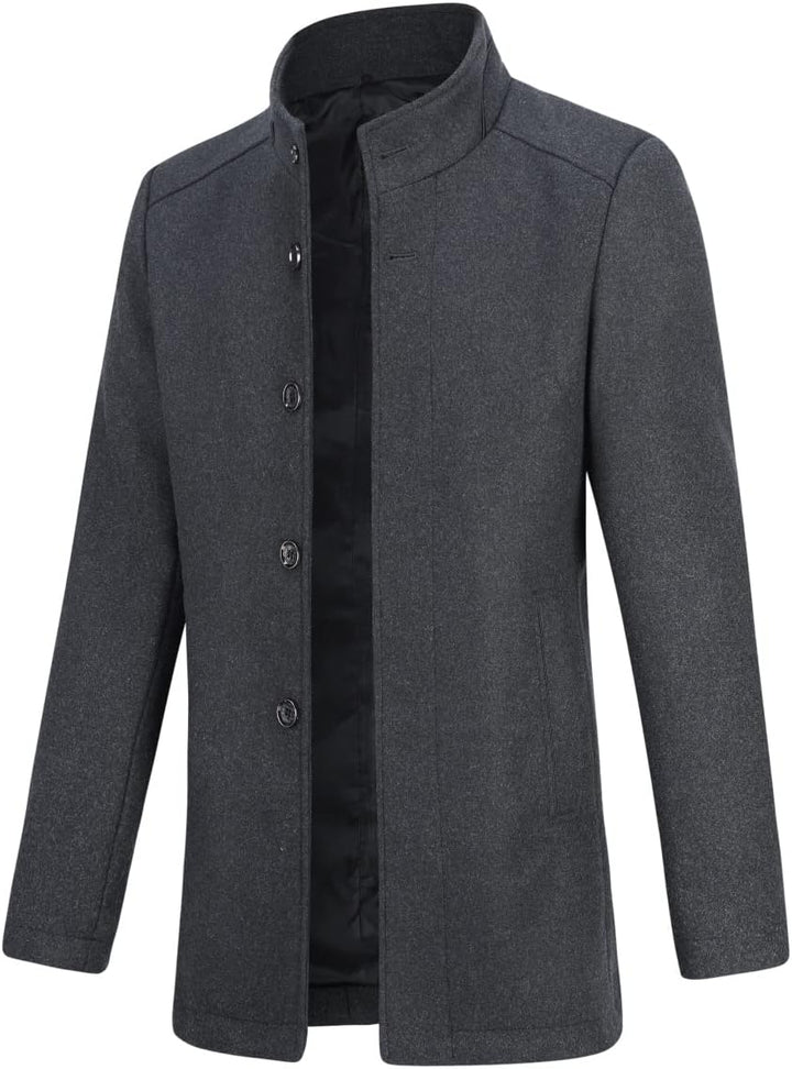 YOUTHUP Herren Wolle Mantel mit Steppweste Regular Fit Winter Wollmantel Outdoor Business Übergangsm