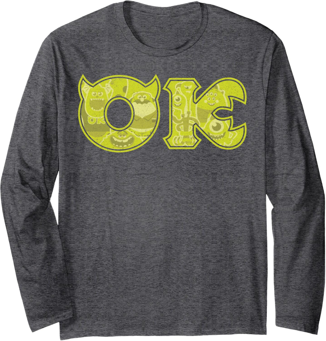 Disney Pixar Monsters University Oozma Kappa Logo Langarmshirt