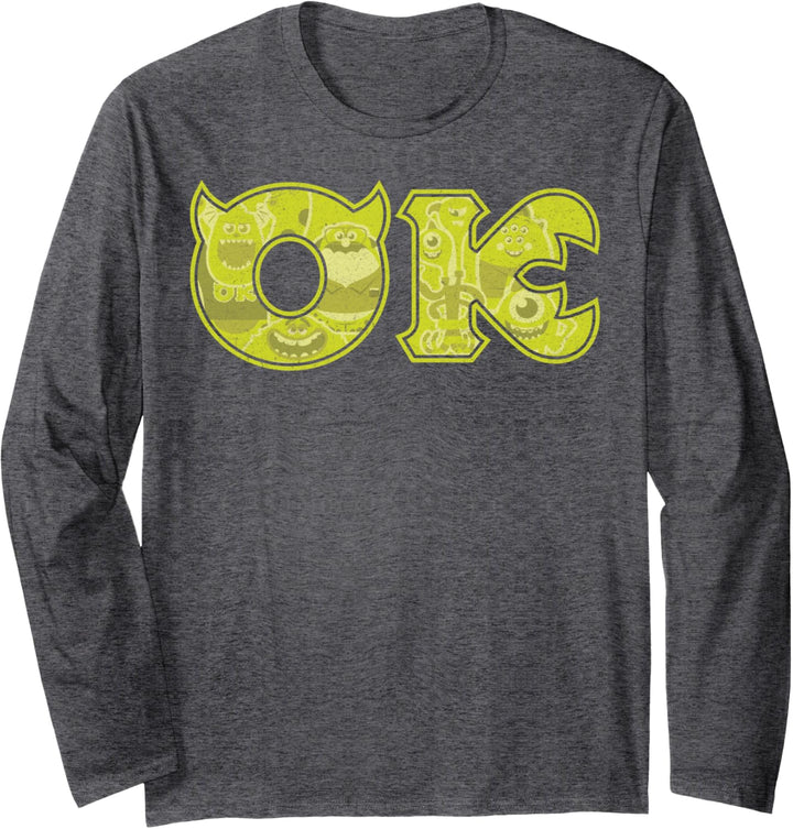 Disney Pixar Monsters University Oozma Kappa Logo Langarmshirt