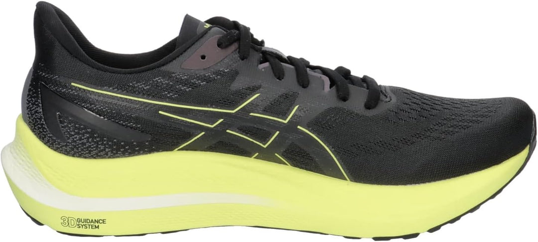 ASICS Herren Gt-2000 12 Sneaker, 40.5 EU Black Glow Yellow