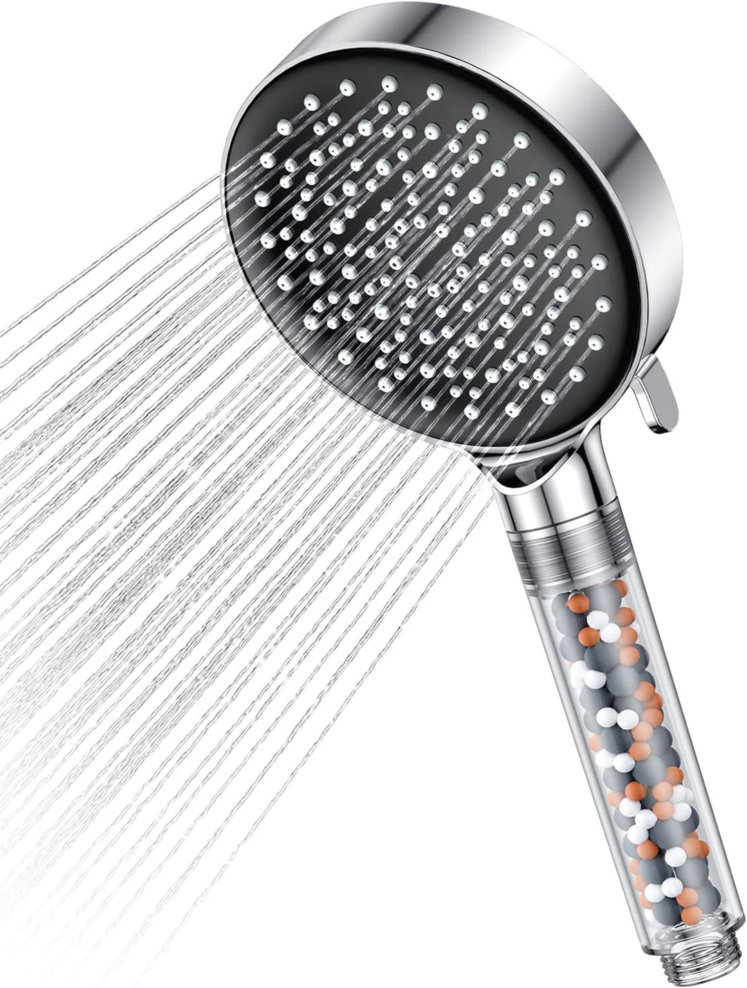 AiQInu 8 Zoll Runder Duschkopf Regendusche, Durchmesser 20cm &amp; Duschkopf Wassersparend 7,5L/Min,YEAU