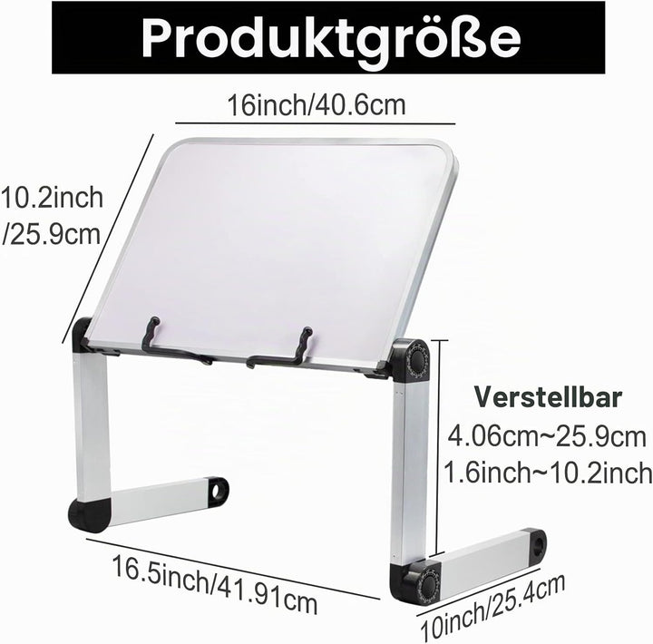 LYFETC Extra Grosser Bücherständer Leseständer mit Stützfüssen, winkelverstellbar ergonomisch, Buchh