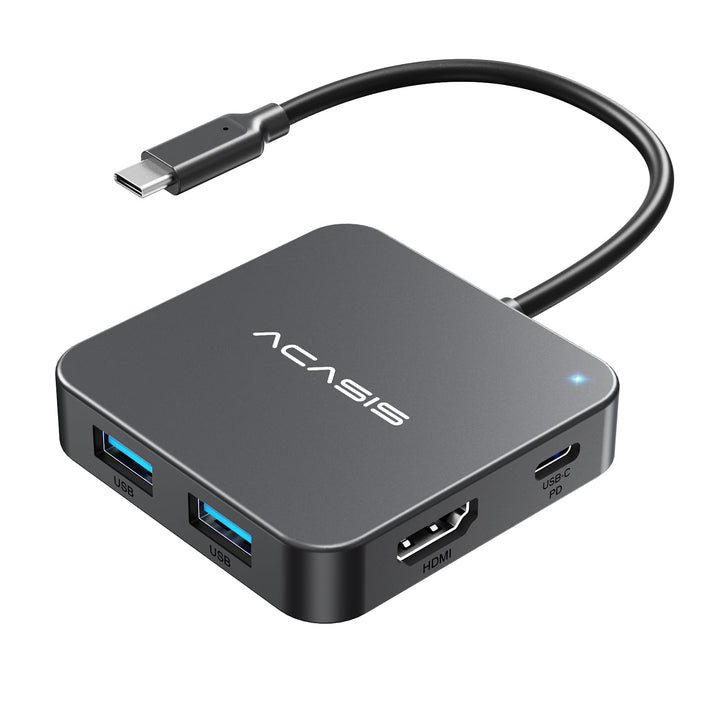 USB C Hub 10Gbps, Multiport-Adapter mit 4K60 HDMI, 100 W Leistungsabgabe, 3 USB A 3.1, Datenanschlus