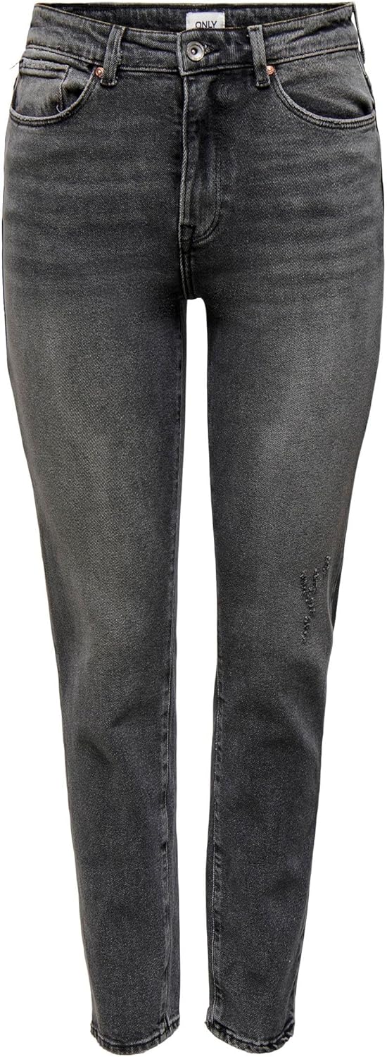 Only Damen Jeans 15259634 27W / 30L Dark Grey Denim, 27W / 30L Dark Grey Denim