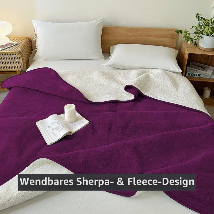 NSNLGSGC wasserdichte Decke 152x203cm, Liebesdecke für Paare, Verliebte, Erwachsene und Kinder, wass