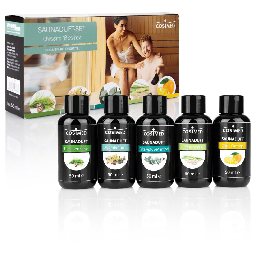 Probierset Saunadüfte, Saunaduft, Saunaaufguss Konzentrat, 6 Flaschen à 50 ml