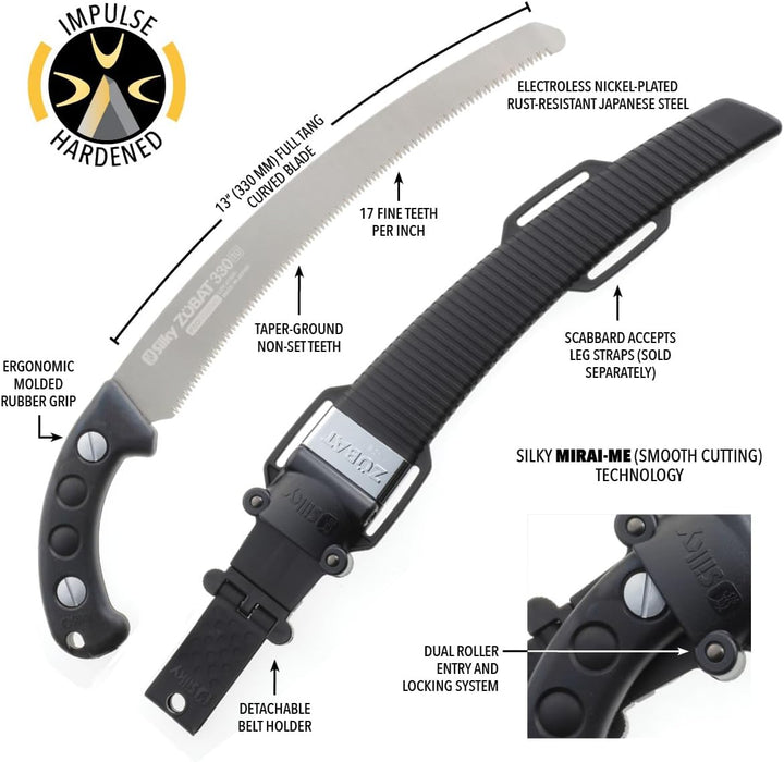 Silky Säge Zübat 330 mm 10/30 330mm 10 Zähne/30mm Handsäge, 330mm 10 Zähne/30mm Handsäge