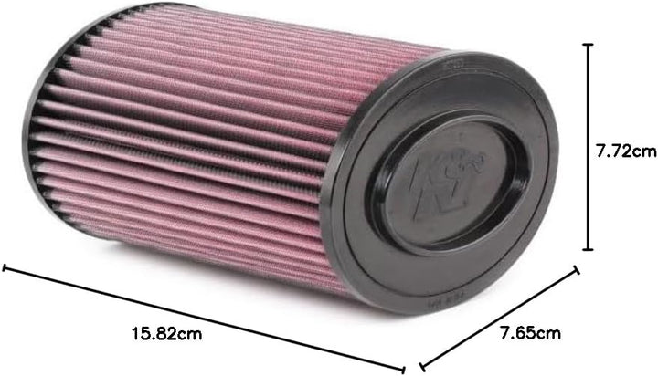 K&N E-9281 Waschbarer und wiederverwendbarer KFZ Luftfilter/Direkt-Kits, Rot