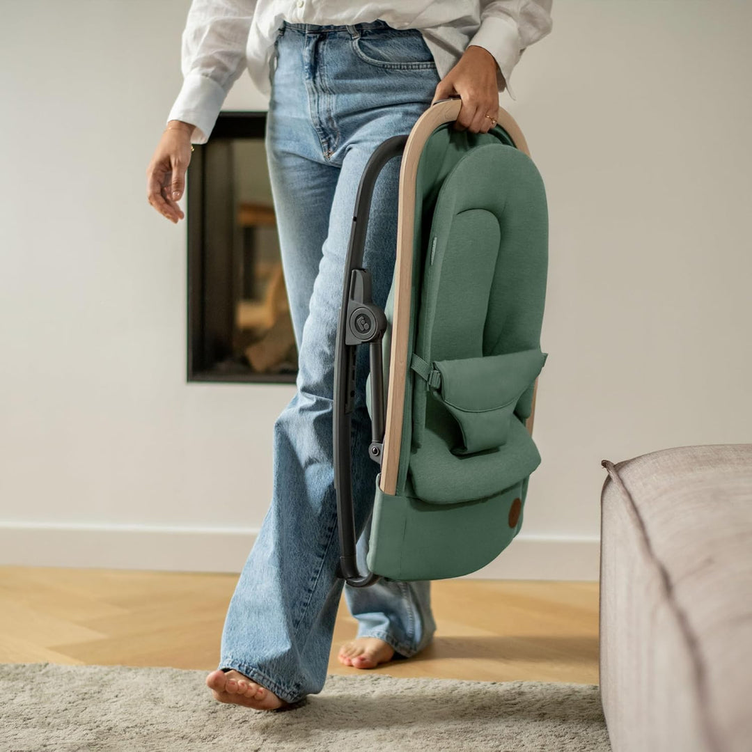 Maxi-Cosi Kori 2-in-1 Babywippe, hochwertige Babyschaukel nutzbar ab der Geburt bis max. 9 kg, natür