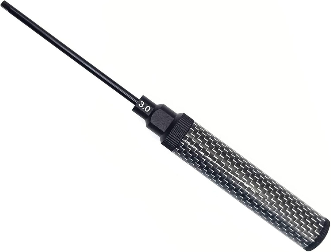 Schraubendreher 3mm Innensechskant Aluminium Carbongriff HSS Einsatz Werkzeug - rcbay 3,0 mm Innense