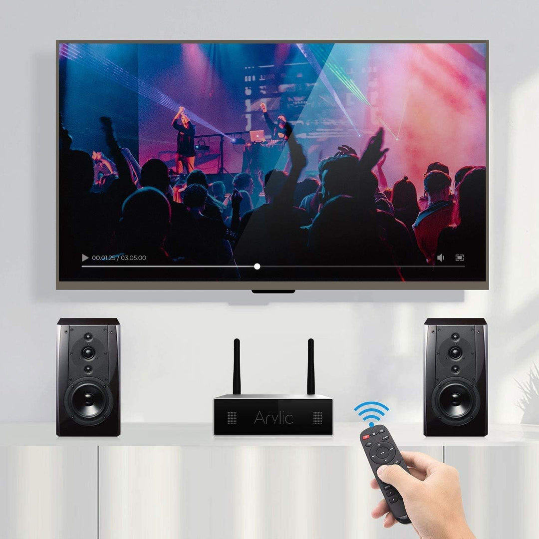 Arylic A50+ WiFi &amp; Bluetooth Heimverstärker TPA3116 Mit 50+50W 24V DC/2.0 Stereokanal, AirPlay DLNA,