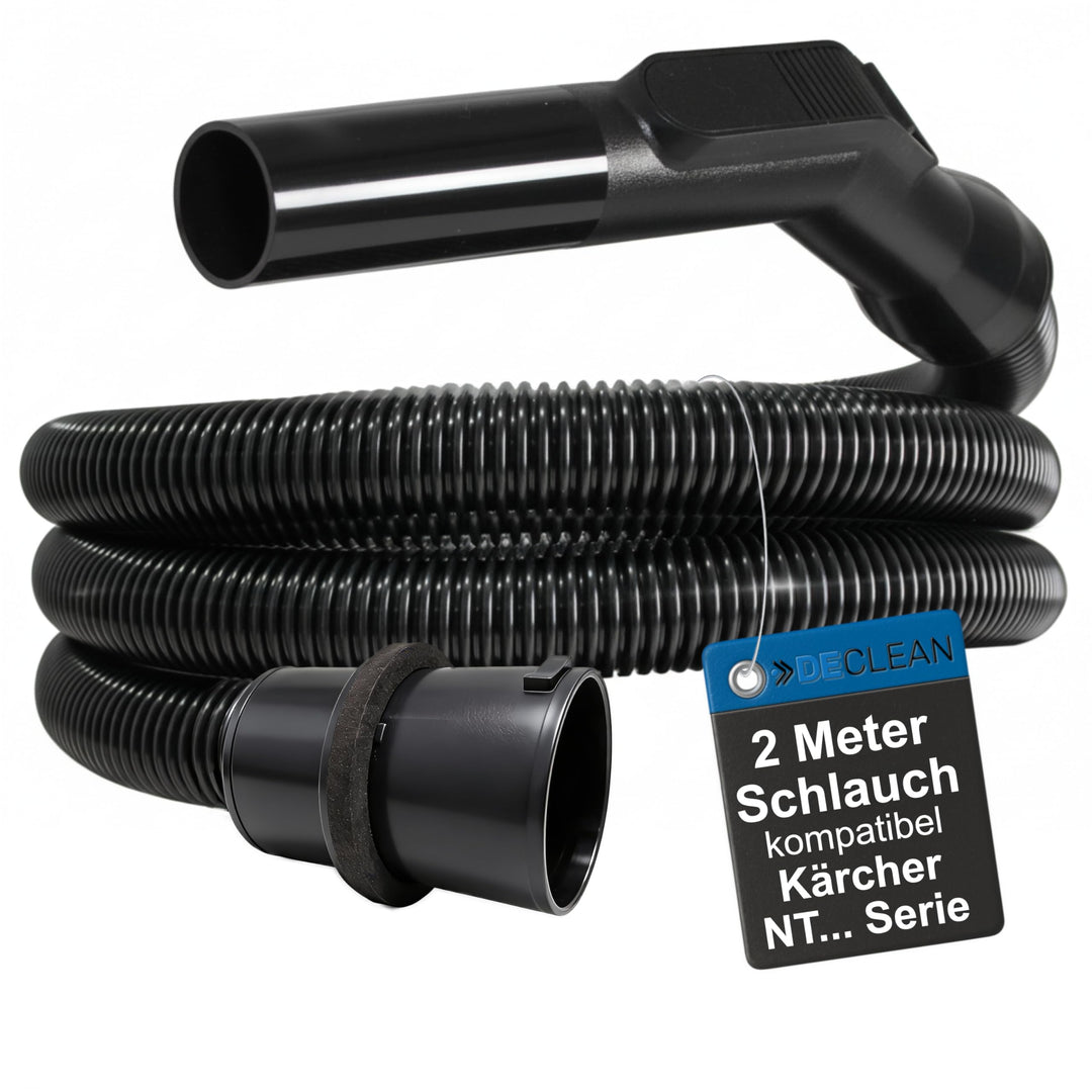 DeClean 2 Meter Saugschlauch Schlauch kompatibel mit Kärcher Staubsauger NT 14/1,NT 25/1,NT 27/1,NT