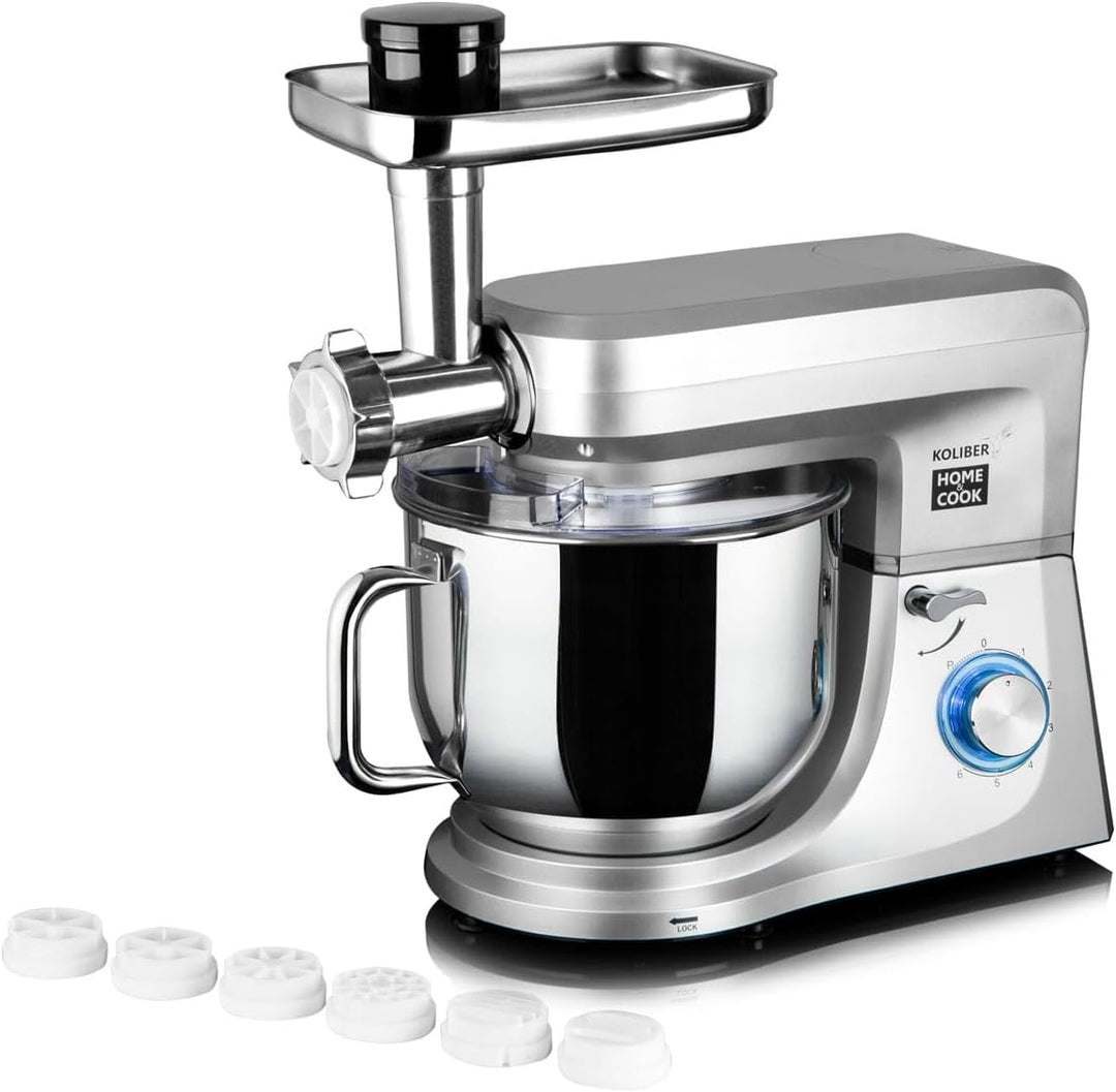 Koliber ROBOMAX X 3500W Küchenmaschine Multifunktion 8L Fleischwolf Mixer Gemüsereibe Knetmaschine P