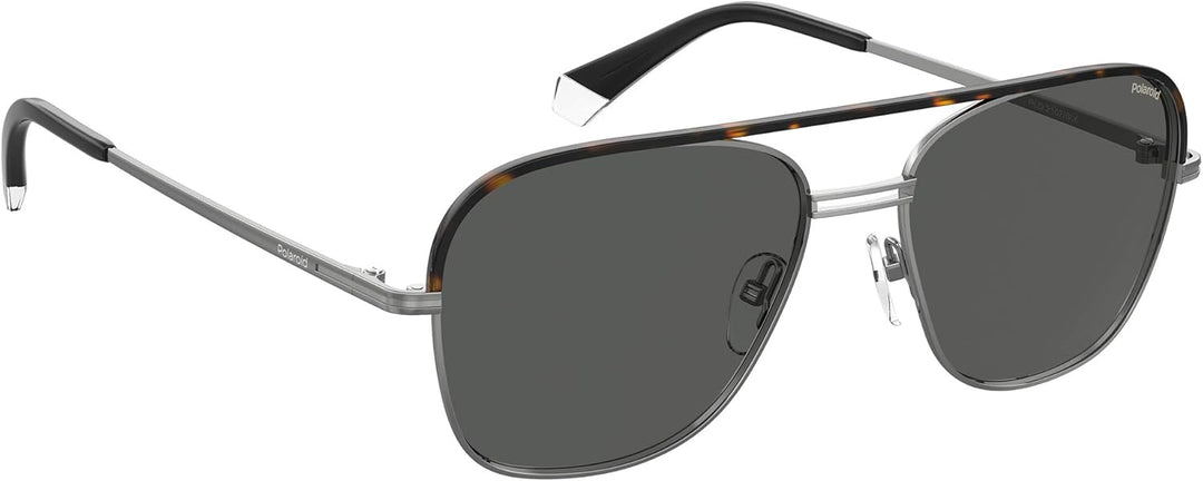 Polaroid Unisex PLD 2108/s/x Sunglasses, 6LB/M9 Ruthenium, 57