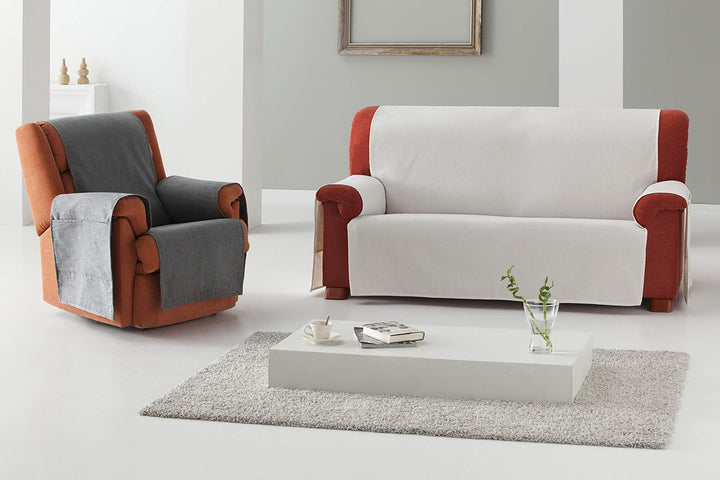Eysa Sofa Überwurf 4 Sitzer Fb. 26-grau 29 x 7 x 37 cm F2431926, Grau