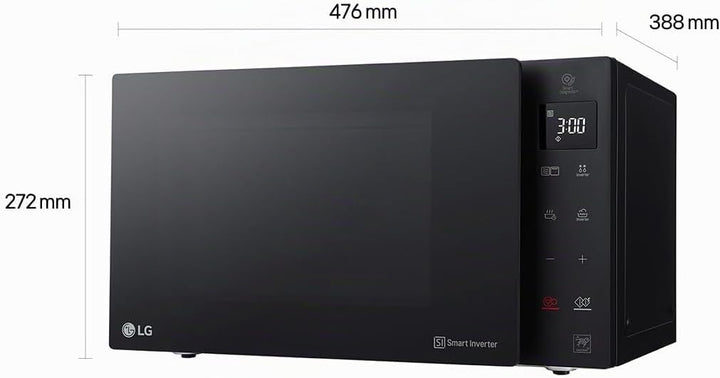 LG - Mikrowelle, Grill, Smart Inverter 476 x 272 x 388 mm Schwarz