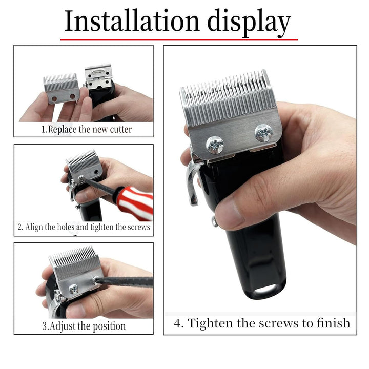 Ersatzklinge für Wahl Clipper Klingen, kompatibel mit Wahl Clipper 2-Loch-Scherklingen, 1 Stück