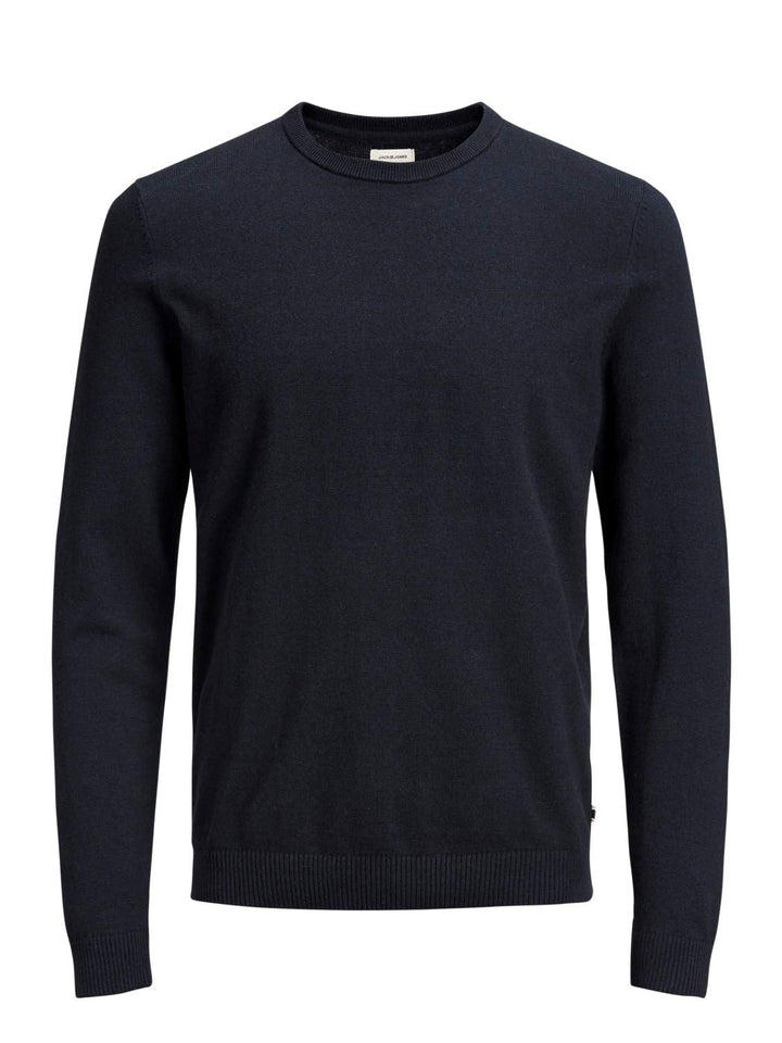 JACK & JONES Herren Strickpullover Rundhalspullover JJEEMIL Knit Crew Neck S Darkblue1, S Darkblue1