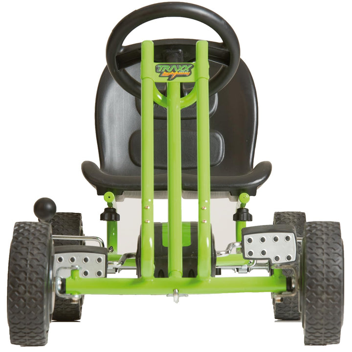 hauck Go-Kart Lightning für Kinder ab 4 Jahren bis 50 kg Köpergrösse 90-110 cm, Tretauto mit Handbre