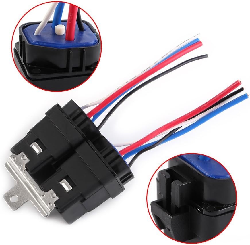DC 12V 40A Auto Fahrzeug 4-Pin Wasserdicht versiegelt Integrierte Relais Sockel Kit 4 Draht mit Halt