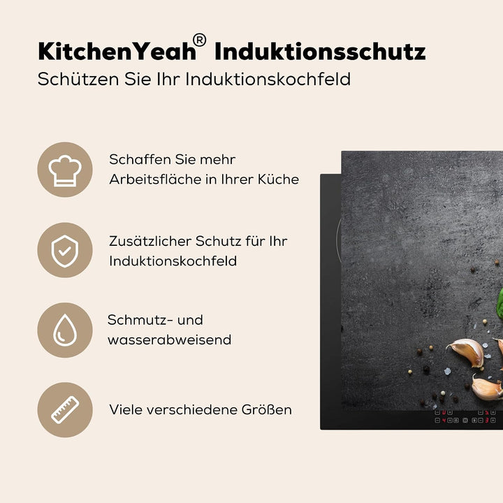 KitchenYeah© Herdabdeckplatte Einteilig Ceranfeld Abdeckplatte für | 77x59 cm - Induktionsschutz Cer