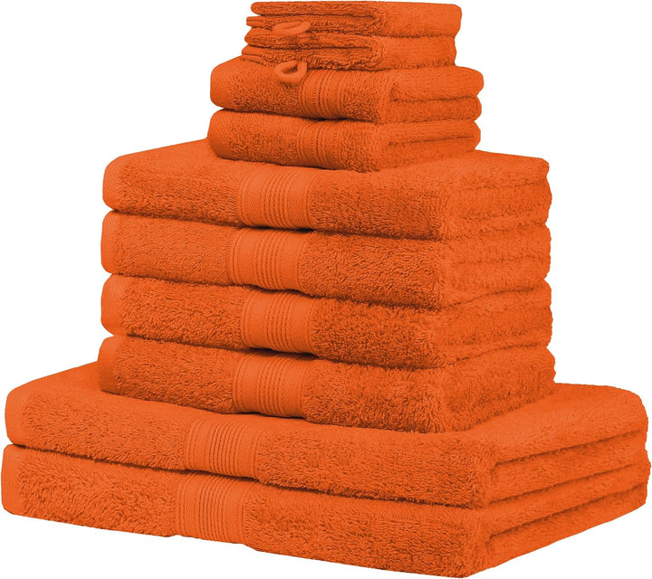 NatureMark 10 TLG. Frottier Handtuch-Set Verschiedene Grössen 4X Handtücher, 2X Duschtücher, 2X Gäst