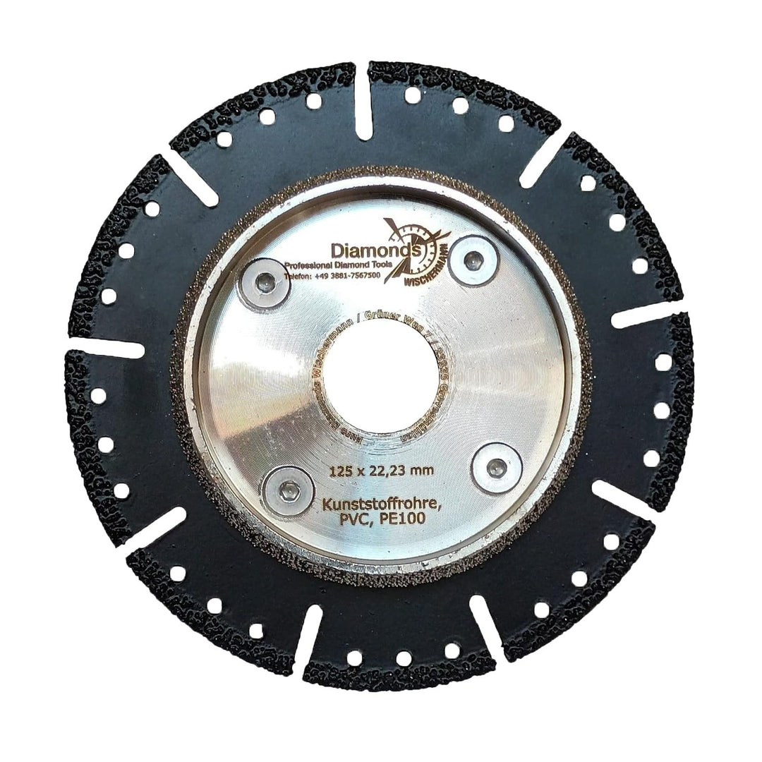 Profi Diamant-Trennscheibe Anfasscheibe für KG Rohre, Diamantscheibe 125 mm, vakuumgelötet, schneide