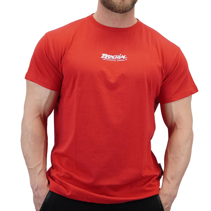 Brachial Premium Herren T-Shirt Middle Regular-Fit - für Freizeit Bodybuilding Workout Gym Kraftspor
