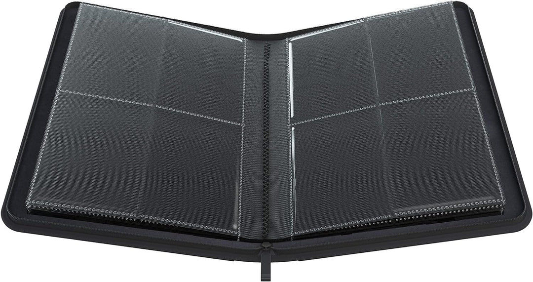 Gamegenic GGS31011ML Zip-Up Album (8-Pocket), Black Schwarz, Schwarz