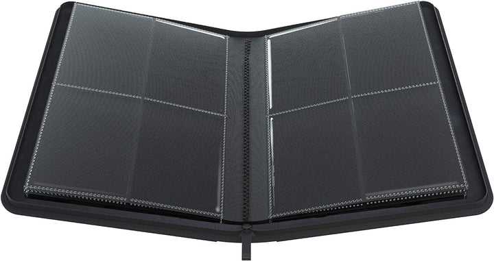 Gamegenic GGS31011ML Zip-Up Album (8-Pocket), Black Schwarz, Schwarz
