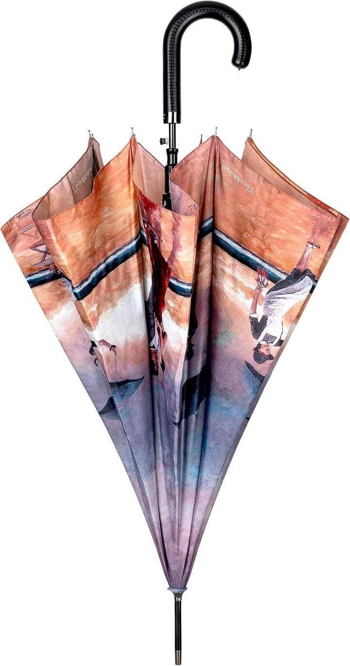 von Lilienfeld® Regenschirm Automatik Damen Herren Art Theo Michael: Hommage to the Singing Butler,