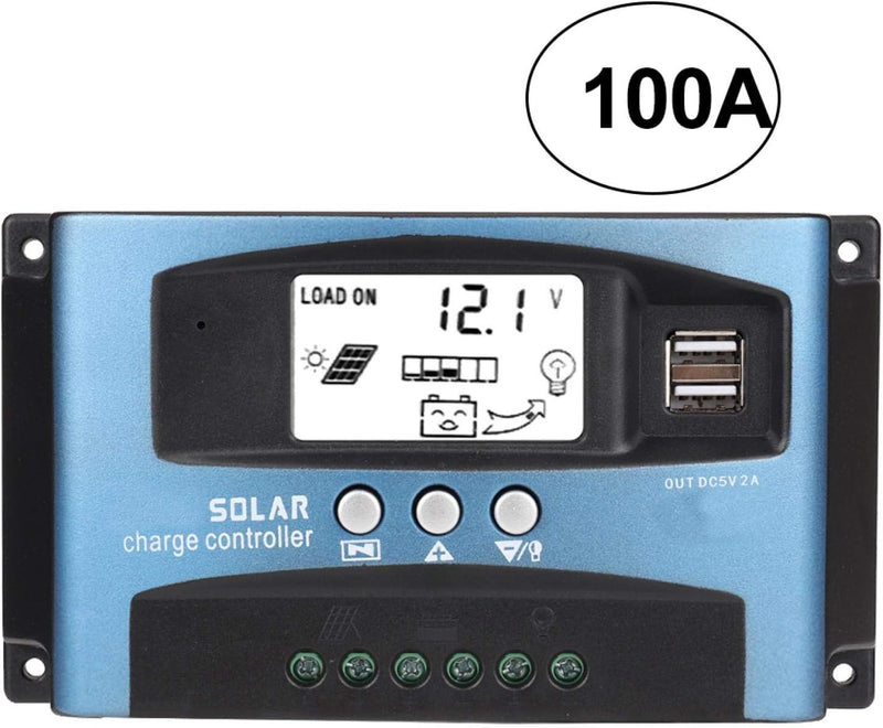 Ymiko MPPT Solarladeregler 40A 50A 60A 100A Solarpanelregler Ladebatterieregler Dualer USB-Anschluss