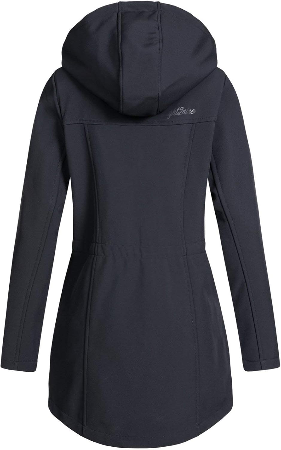Eight2Nine Damen Softshelljacke LETN-041 Kurzmantel mit Kapuze, Night Navy