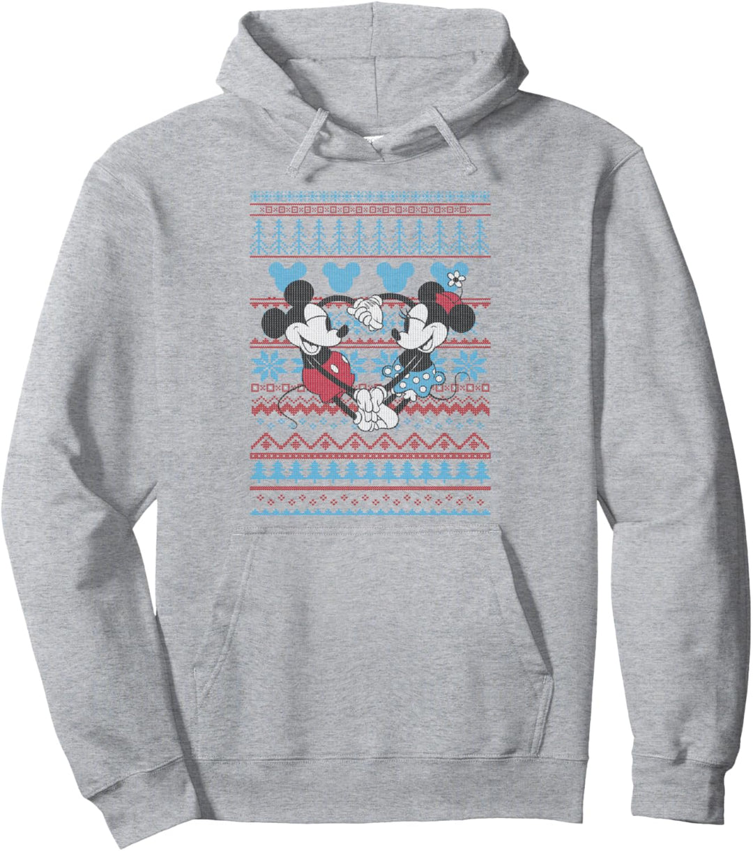 Disney Mickey And Friends Christmas Mickey And Minnie Pullover Hoodie